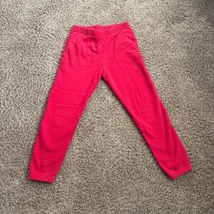 Aritzia TNA Women's Sweatfleece Red Sweatpants